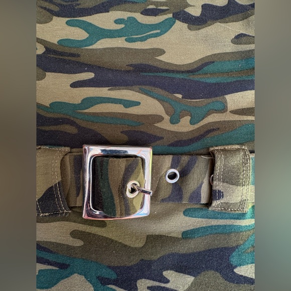 Camouflage Mini Backless Sexy Cotton Dress (S) - Picture 5 of 7